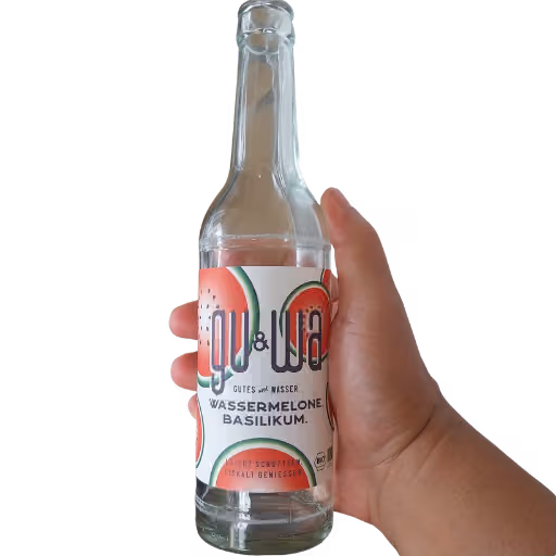 gu & wa Wassermelone Basilikum 0,33l MEHRWEG