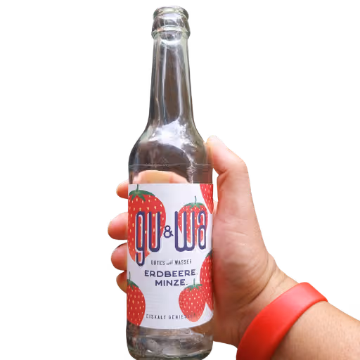 gu&wa Erbeere Minze 0,33l MEHRWEG