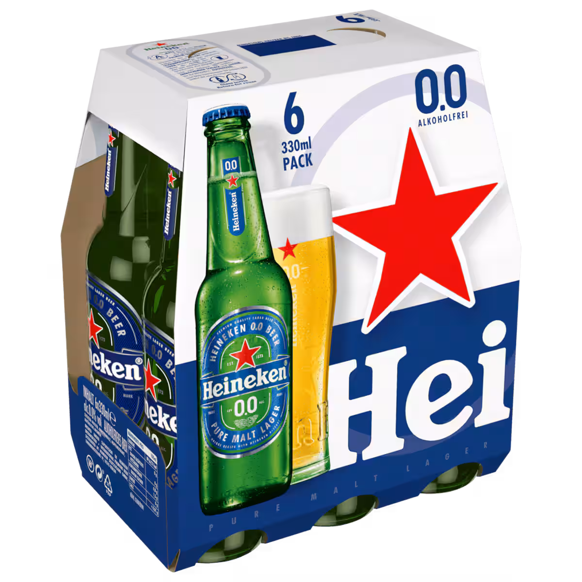 Heineken 0,0% alkoholfrei 6×0,33l MEHRWEG