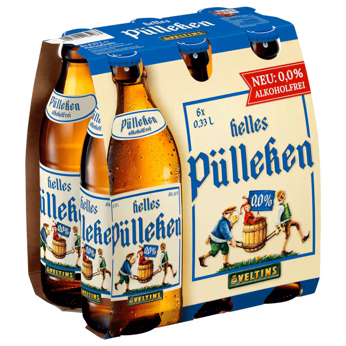 Helles Pülleken 0,0% 6×0,33l MEHRWEG