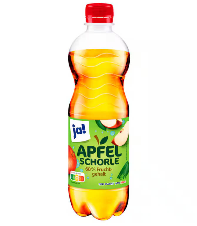 ja! Apfelschorle 0,5l