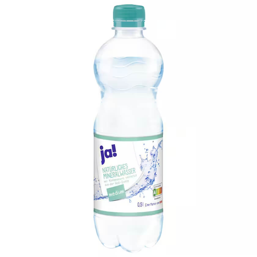 ja! Mineralwasser Medium 0,5l EINWEG