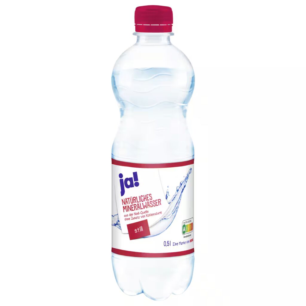 ja! Mineralwasser Still 0,5l EINWEG