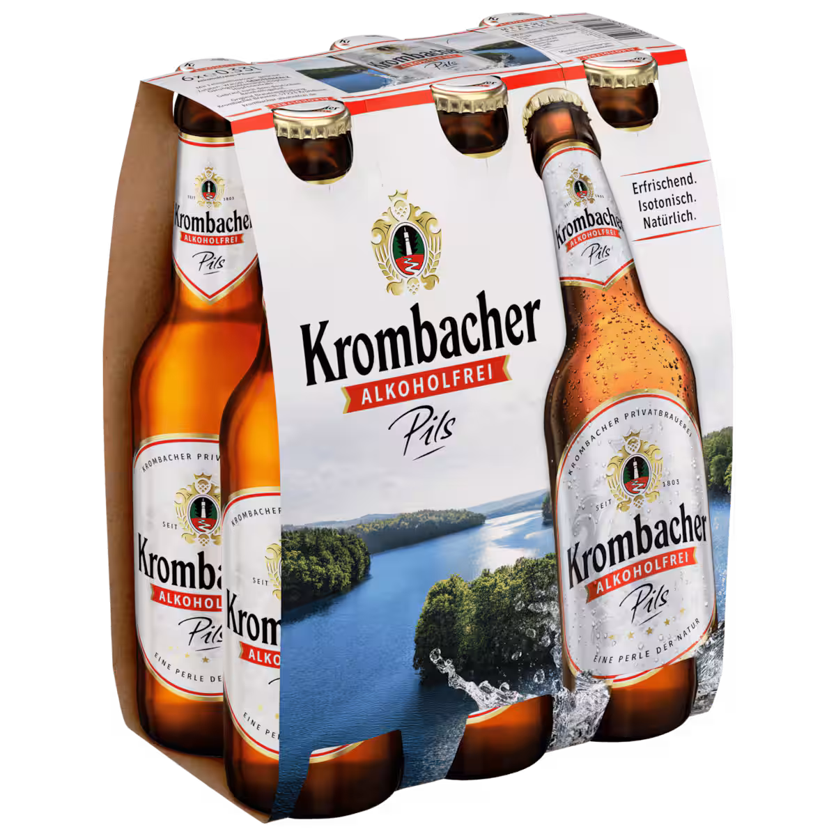 Krombacher Pils alkoholfrei 6×0,33l MEHRWEG