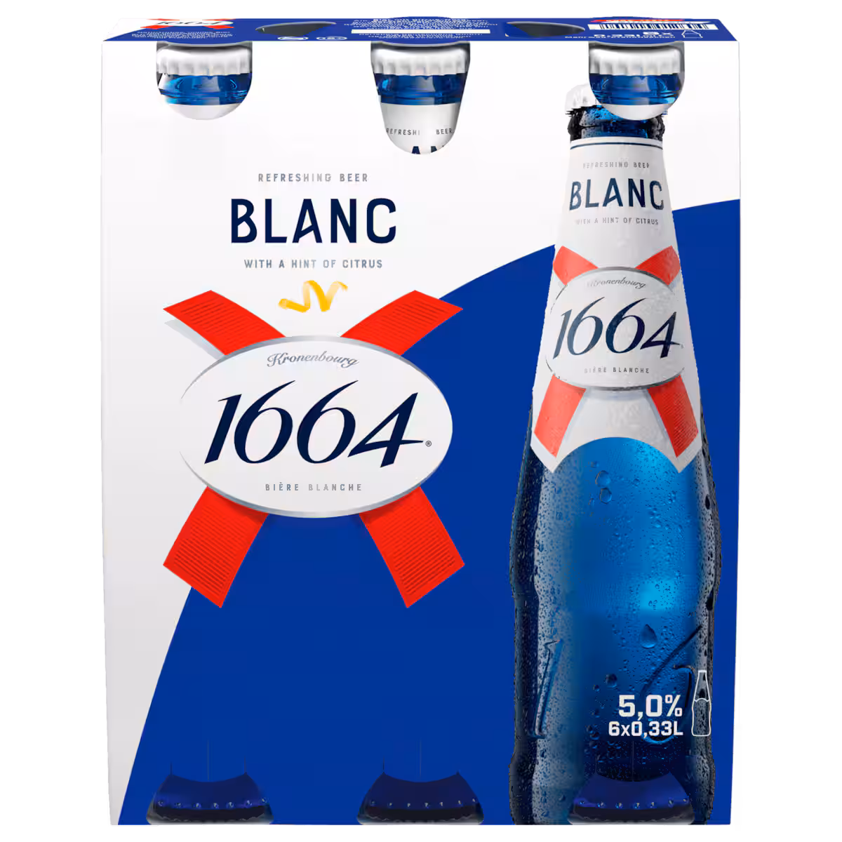 Kronenbourg 1664 Blanc Weißbier 6×0,33l MEHRWEG