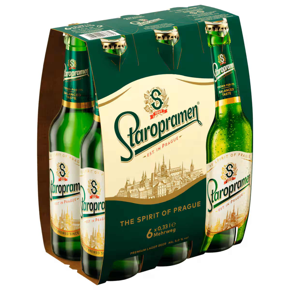Staropramen Premium Pilsener 6×0,33l MEHRWEG
