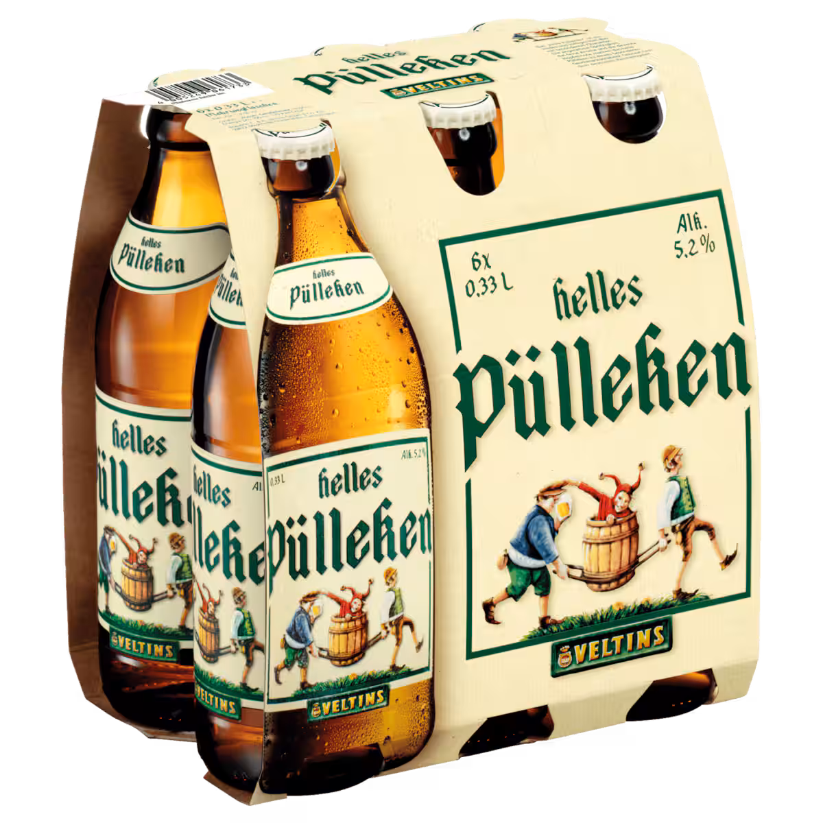 Veltins Helles Pülleken 6×0,33l MEHRWEG